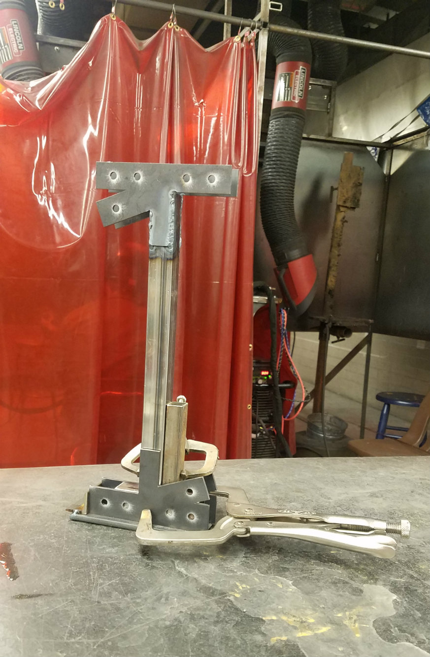 Vertical Member Prepared For Welding