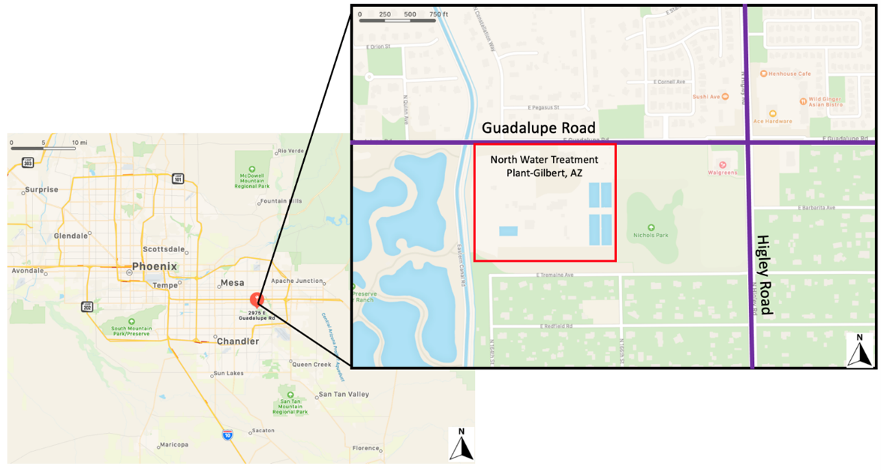 Project Location-Guadalupe Rd and Higley Rd