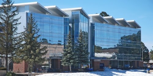 NAU Engineering Building winter