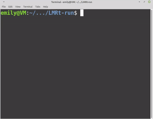 example showing CLI usage
