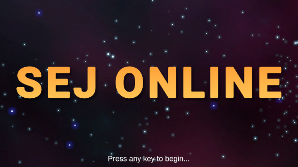 Sej Online Start Screen