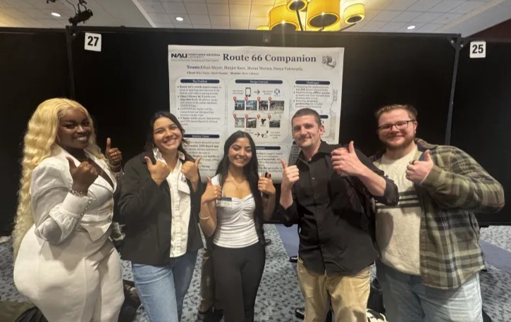 Group photo of the Experience66 team