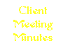 Client Meeting Minutes