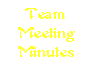 Team Meeting Minutes