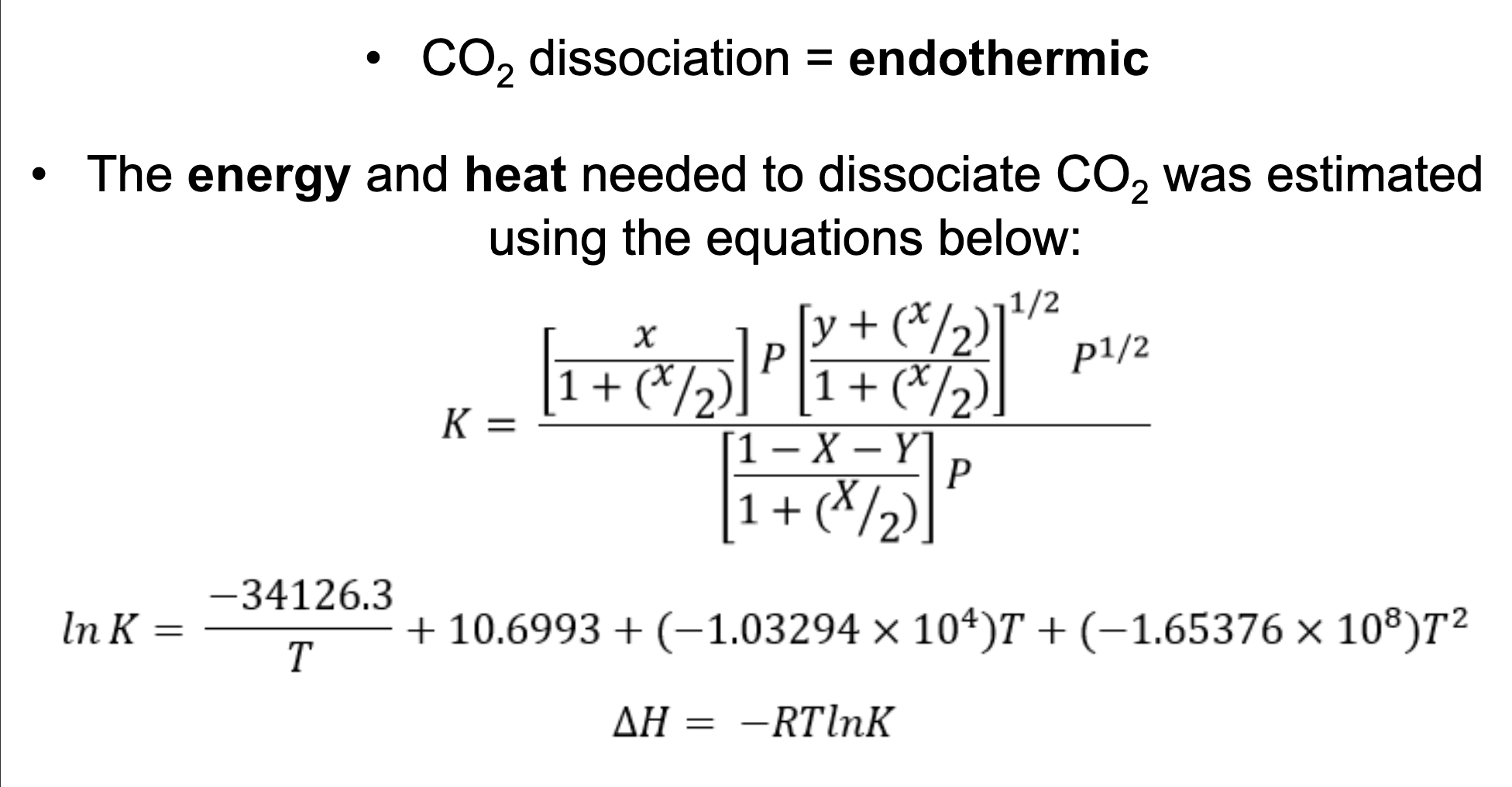 Energy and heat formulas