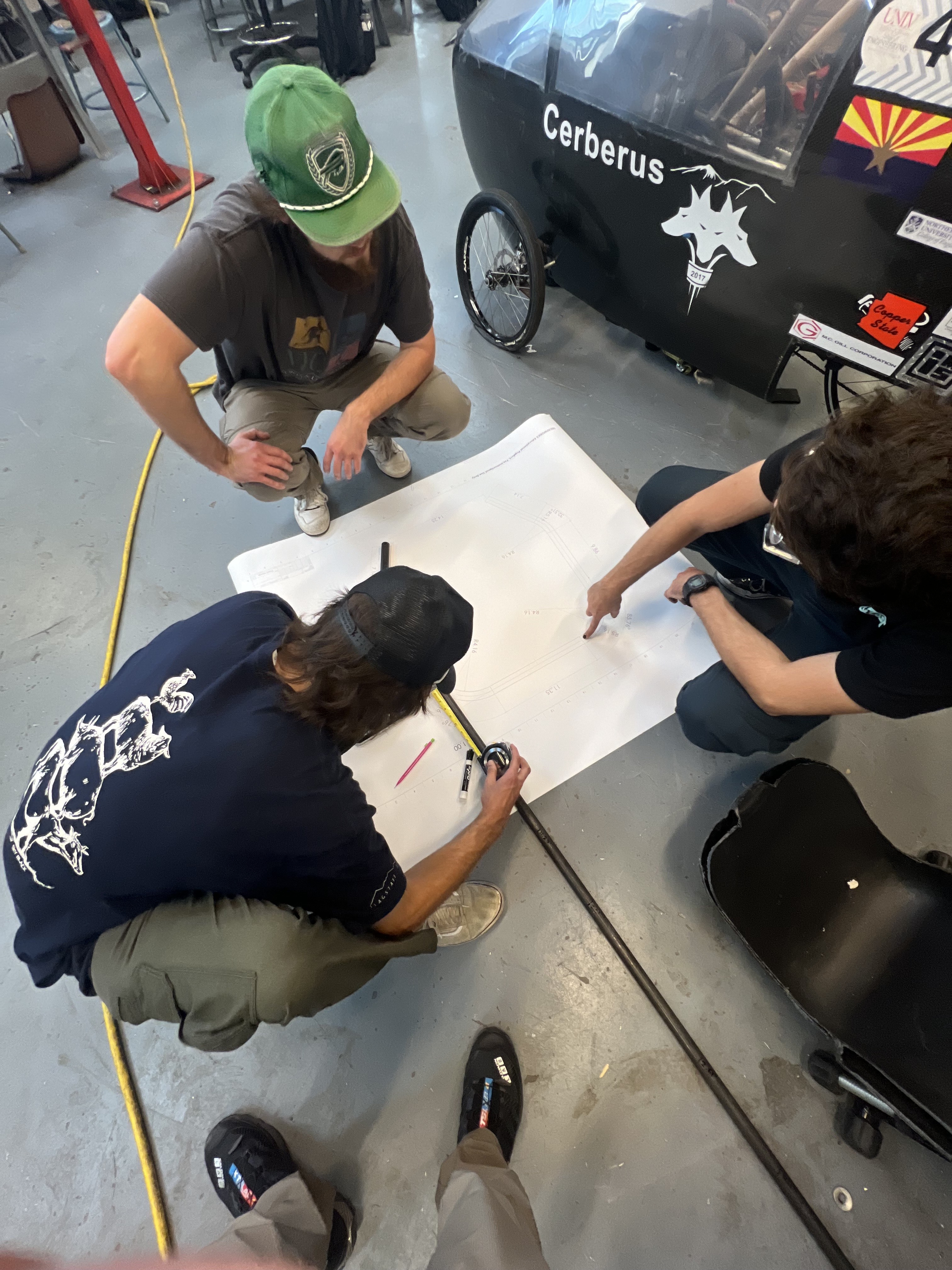 Making Front Hoop in the Machine Shop!