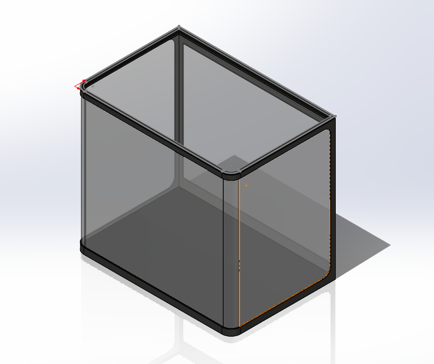 Photo of fluid reservoir CAD part