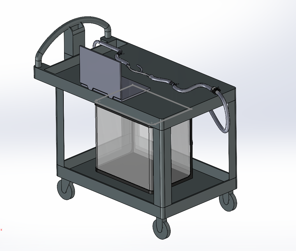 Photo of complete CAD assembly