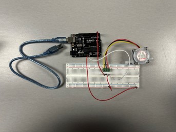 Photo of Arduino circuit