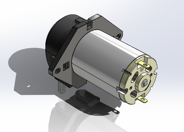 Photo of peristaltic pump CAD part