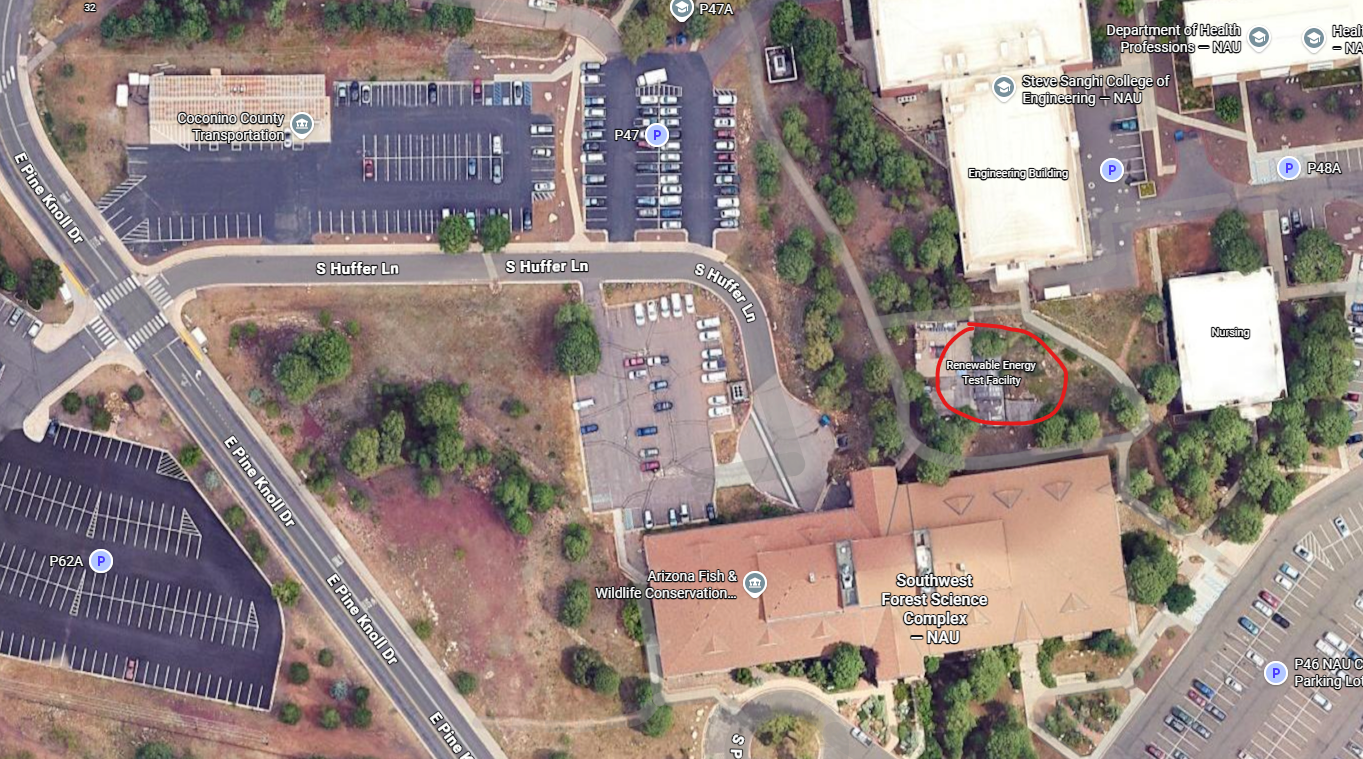 NAU RETF location overview map