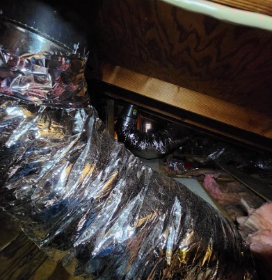 Attic duct work photo 2